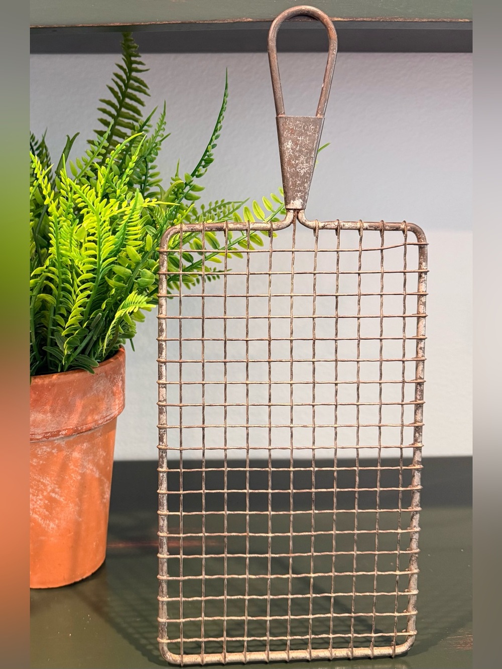 ACME Vintage 1930’s “Safety Grater” Wire Mesh Kitchen Utensil